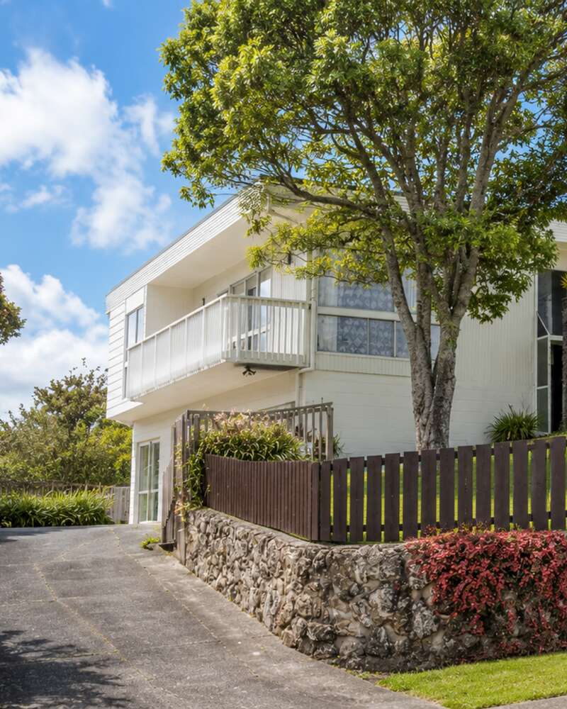 House on hill with tree